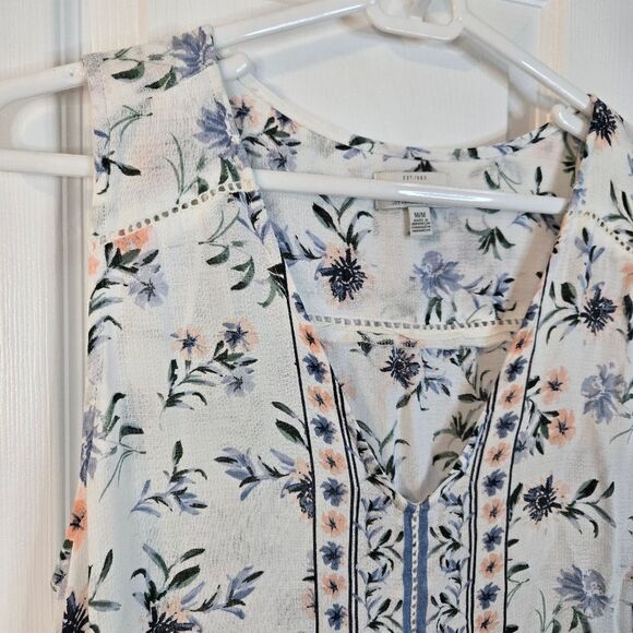 Lucky Brand Floral Sleeveless Top Women's Size Medium - Picture 5 of 10